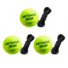 Piłki tenisowe 3 na gumce Juniorskie Stage 1 TrenerTenisa.pl
