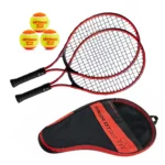 Zestaw tenisowy dla dzieci 2 rakiety tenisowe + piłki